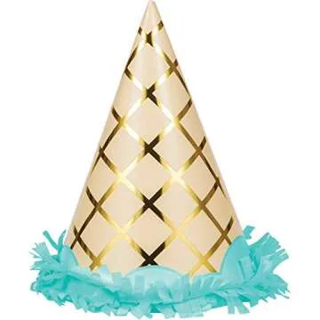 Ice Cream Party Hats for Fun Celebrations - 8 Count
