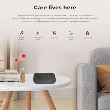 Hosmart UltraSpeak Intercoms Wireless for Home - Full Duplex Two Way System