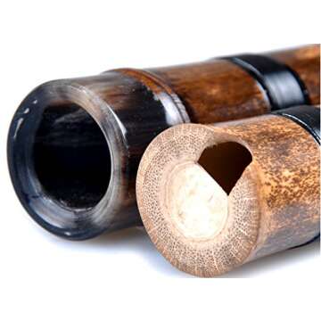 OrientalMusicSanctuary ATTESTED: Dong Xue Hua Performers' Level Purple Bamboo Xiao Flute - Chinese S...