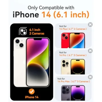 Magnetic iPhone 14 Case with Full Camera Protection