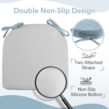 Downluxe Chair Cushions for Dining Chairs - Comfortable & Stylish