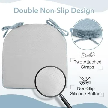 Downluxe Chair Cushions for Dining Chairs - Comfortable & Stylish