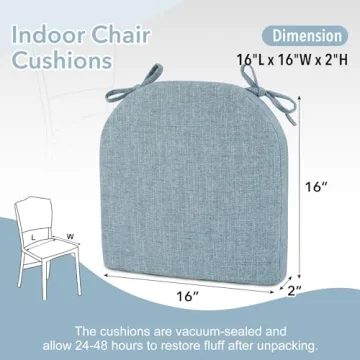 Downluxe Chair Cushions for Dining Chairs - Comfortable & Stylish