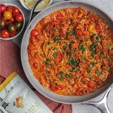 Palmini Angel Hair Pasta | Low-Carb, Low-Calorie Hearts of Palm Pasta | Keto, Gluten Free, Vegan, Non-GMO | As seen on Shark Tank | (12 Ounce Pouch-Pack of 3)