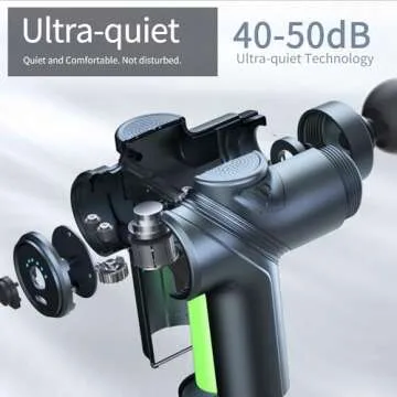 LEERCON Portable Massage Gun with Interchangeable Heads