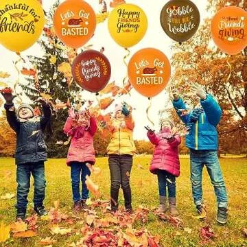 48 PCS Friendsgiving Balloons for Fall Celebrations