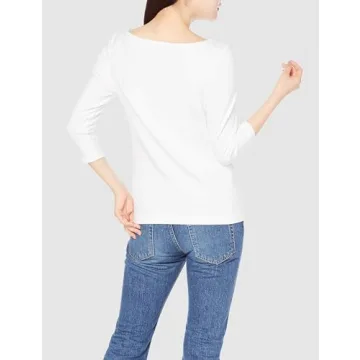 Amazon Essentials Women's Slim-Fit Boat Neck T-Shirt