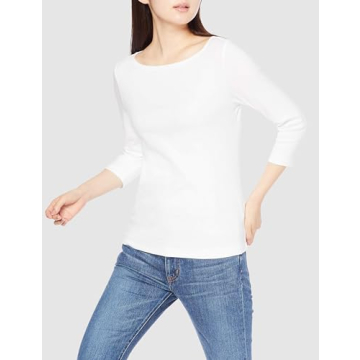 Amazon Essentials Women's Slim-Fit Boat Neck T-Shirt