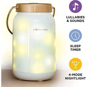 Project Nursery Dreamweaver Firefly Jar Night Light & Sound Soother