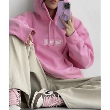 Grips by CRYSTALFY Violet Coral Authentic Natural Abalone Seashell Crystal Phone Grip Holder, Expanding Kickstand, Natural Gemstone Swappable Top Accessory for iPhone, iPad, Kindle, Mobile Devices