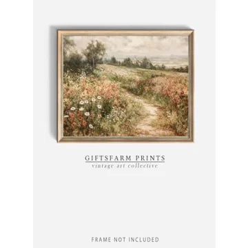 Vintage Wall Art Prints for Home Decor - Wildflower Field
