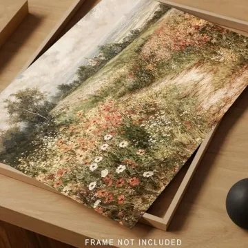Vintage Wall Art Prints for Home Decor - Wildflower Field