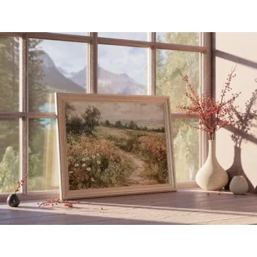 Vintage Wall Art Prints for Home Decor - Wildflower Field