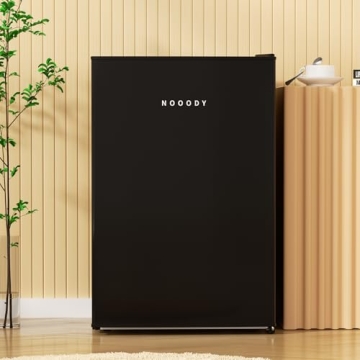 Nooody Mini Fridge 2.6 Cu.Ft with Freezer & Reversible Door