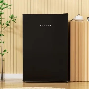 Nooody Mini Fridge 2.6 Cu.Ft with Freezer & Reversible Door