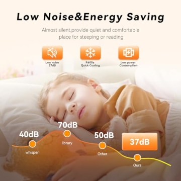 Nooody Mini Fridge 2.6 Cu.Ft with Freezer & Reversible Door