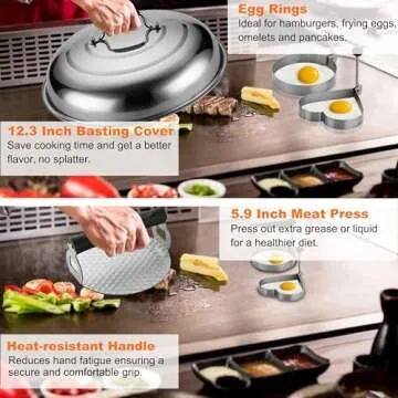 Grilljoy 28-Piece Griddle Accessories Essentials for Grilling