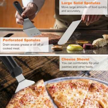 Grilljoy 28-Piece Griddle Accessories Essentials for Grilling