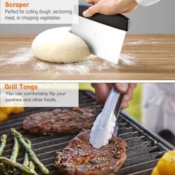 Grilljoy 28-Piece Griddle Accessories Essentials for Grilling