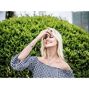 JoycuFF Bangle Bracelets for Women Birthday Gifts for Her Silver Cuff Bangle Personalized Mantra Inspirational Daily Reminder