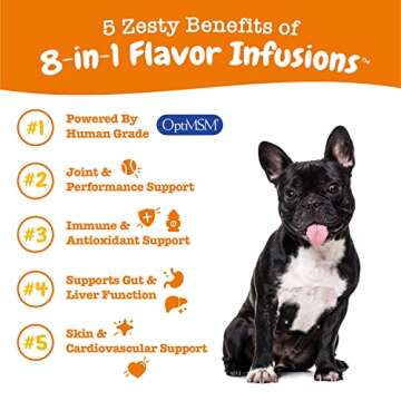 Zesty Paws 8-in-1 Flavor Infusions for Dogs - Glucosamine, Chondroitin, and MSM for Pet Hip & Joint ...