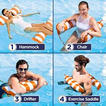 Versatile Aqua Original 4-in-1 Monterey Hammock Float