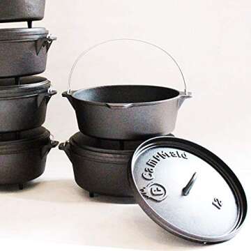 Campmaid Dutch Oven 8" for Outdoor Cooking