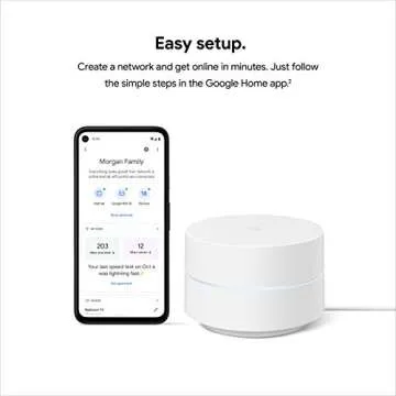 Seamless Google Wifi AC1200 Mesh System for Home Use