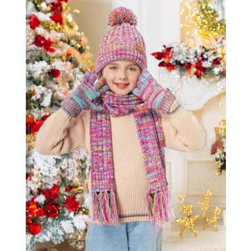 Remifa Kids Winter Hat Gloves Scarf Set for All