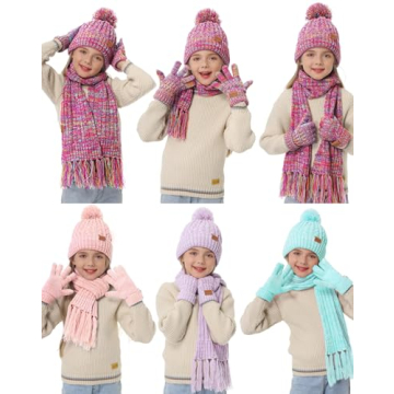 Remifa Kids Winter Hat Gloves Scarf Set for All