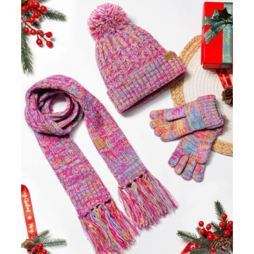 Remifa Kids Winter Hat Gloves Scarf Set for All