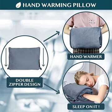 PAVILIA Travel Blanket 2-in-1 Pillow for Easy Travel Comfort