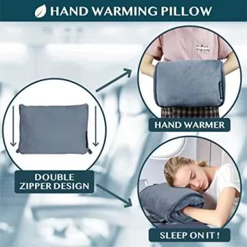 PAVILIA Travel Blanket 2-in-1 Pillow for Easy Travel Comfort