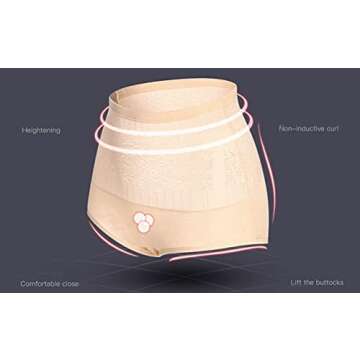 RESPEEDIME Female's Cotton Underwear Soft Breathable High Waist Briefs Body Sculpting Panties Solid Color Multipack for Women