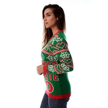 #followme Womens Ugly Christmas Sweater - Sweaters for Women 6773-225-M