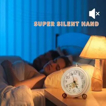Elegant Maxspace Vintage Clock - Silent & Stylish Timepiece