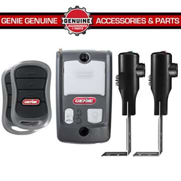 Genie Powerlift 900 Garage Door Opener - 1/2 HP Screw Drive System - Includes 2, 3-Button Remotes, Wall Console, Safe T-Beams - Model 2562-TC