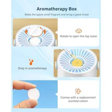 Mini Portable Air Purifier with USB and Aromatherapy