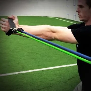 Kbands Training KB Powerbands Resistance Bands Set, Exercise Bands with Handles, Door Anchor, 2 Anchor Straps, Digital Training Downloads, Resistance Training, Physical Therapy