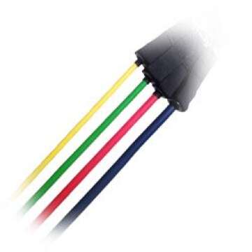 Kbands Training KB Powerbands Resistance Bands Set, Exercise Bands with Handles, Door Anchor, 2 Anchor Straps, Digital Training Downloads, Resistance Training, Physical Therapy