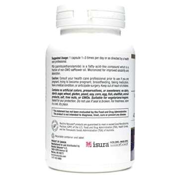 Bioclinic Naturals PEA Palmitoylethanolamide 400mg Capsules