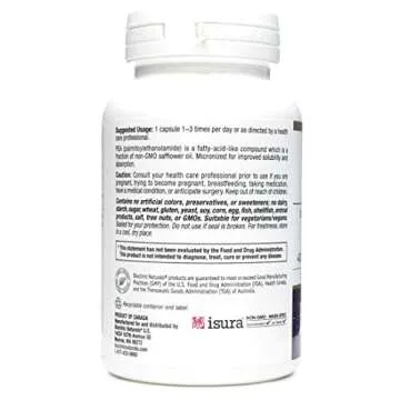 Bioclinic Naturals PEA Palmitoylethanolamide 400mg Capsules