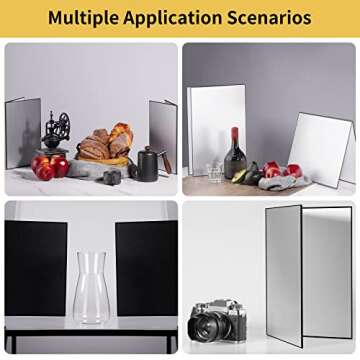 Meking 3 in 1 Photography Reflector Cardboard for Stunning Shots