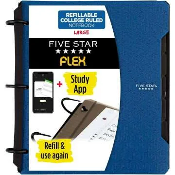 Five Star Flex Refillable Notebook - Pacific Blue