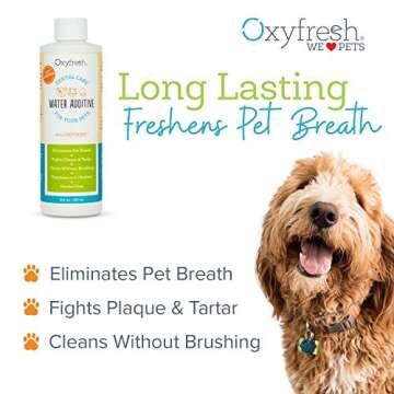 Oxyfresh Premium Pet Dental Care Solution Pet Water Additive: Best Way to Eliminate Bad Dog Breath a...