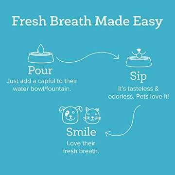 Oxyfresh Premium Pet Dental Care Solution Pet Water Additive: Best Way to Eliminate Bad Dog Breath and Cat Bad Breath - Fights Tartar & Plaque - So Easy, Just Add to Water! Vet Recommended 8 oz.