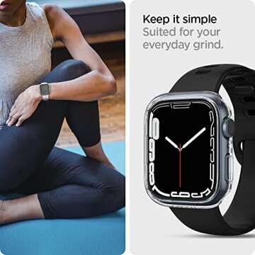 Spigen Thin Fit Apple Watch Case - Lightweight Hard Cover