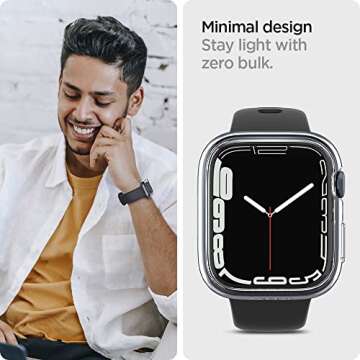 Spigen Thin Fit Apple Watch Case - Lightweight Hard Cover