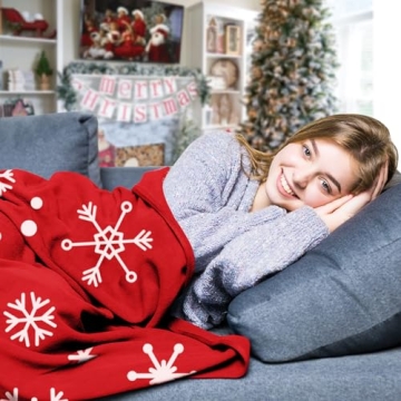 Luxurious Christmas Throw Blanket for Warm Cozy Nights