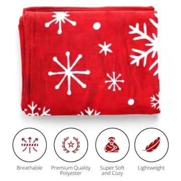 Luxurious Christmas Throw Blanket for Warm Cozy Nights
